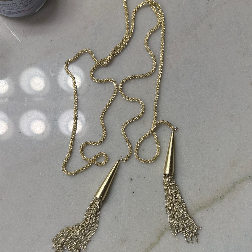Kendra Scott Gold Tassel Necklace